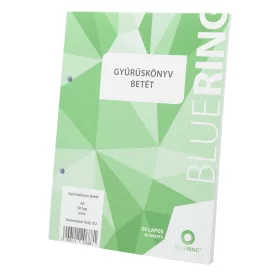 Gyűrűskönyv betét A5, 50lap Bluering&reg; sima