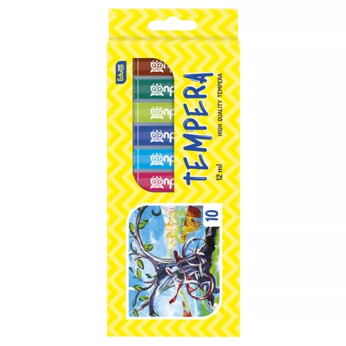 Tempera 10x12ml, készlet Educa vegyes szín