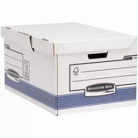  Archiváló konténer csapófedéllel, karton, 310 x 390 x 560 mm., Bankers Box System by Fellowes&reg; 2 db/csomag, kék/fehér
