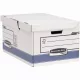 Archiváló konténer csapófedéllel, karton, 310 x 390 x 560 mm., Bankers Box System by Fellowes&reg; 2 db/csomag, kék/fehér