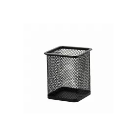   Fémhálós írószertartó pohár szögletes Bluering&reg; fekete