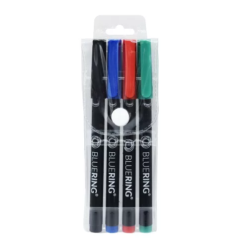 Rostirón, tűfilc alkoholos készlet, 1mm OHP Bluering&reg; M, 4 klf. szín
