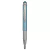 Golyóstoll metál világoskék test, Zebra Stylus Telescopic, írásszín kék
