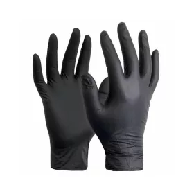   Gumikesztyű nitril púdermentes S 100 db/doboz GMT Super Gloves fekete