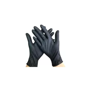   Gumikesztyű nitril púdermentes L 100 db/doboz, GMT Super Gloves fekete