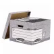Archiváló konténer, karton, nagy, Fellowes&reg; Bankers Box System, 10 db/csomag,