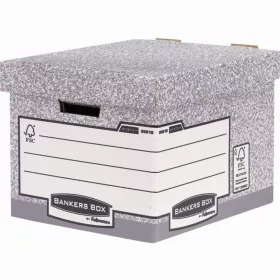   Archiváló konténer, karton, standard, Fellowes&reg; Bankers Box System, 10 db/csomag,