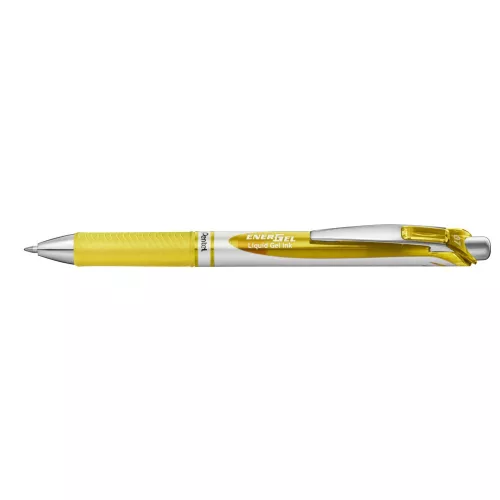 Rollertoll zselés 0.7mm, Pentel EnerGel BL77-GX, írásszín sárga
