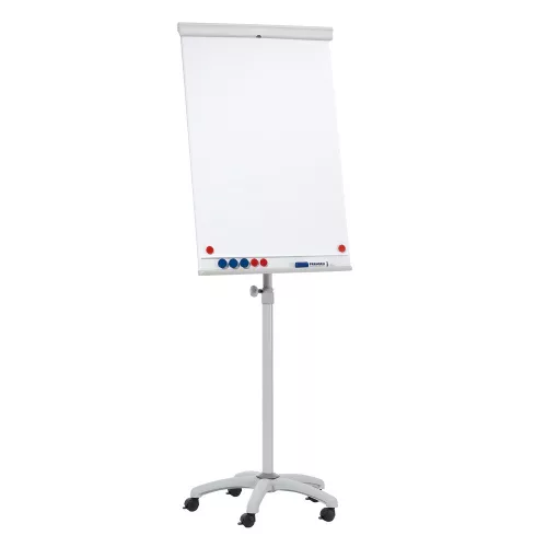 Flipchart tábla mobil 68x105cm, mágneses 5 görgős gurítható X-tra Line Mobil  EL-FC31 Franken