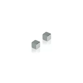   Mágnes, 1x1x1cm, erős, üvegtáblához, HMN1010 Franken ezüst 4 db/csomag