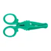 Olló, 12cm, biztonsági, műanyag krokodil forma, Nebulo