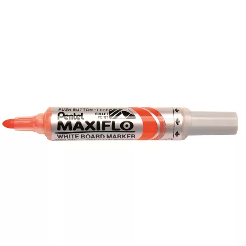 Táblamarker 2,5mm, kerek hegyű, Pentel Maxiflo narancssárga