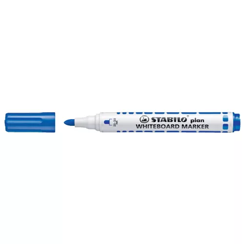 Táblamarker 2,5-3,5mm, kerek hegyű, Stabilo Plan 641/41 kék