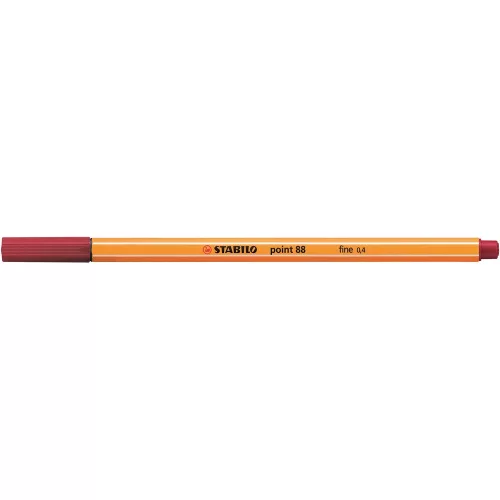 Rostirón, tűfilc 0,4mm, STABILO Point 88 karmazsinvörös