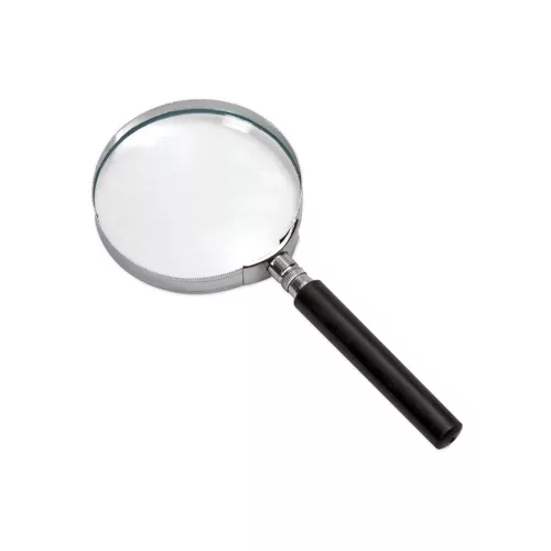 Nagyító o 50mm, üveg lencséjű 6x