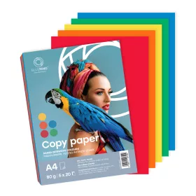  Másolópapír, színes, vegyes színek A4, 80g Bluering&reg; 5x20 ív/csomag, intenzív mix