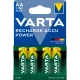 Elem tölthető akku előtöltött AA ceruza 2100 mAH Power 4 db/csomag, Varta