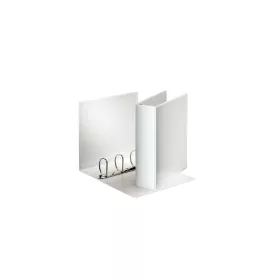   Gyűrűskönyv panorámás A4, 8,6cm, 4 gyűrű, D alakú, PP Esselte fehér