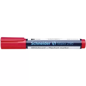   Tábla- és flipchart marker 2-3mm, kerek végű Schneider Maxx 290 piros