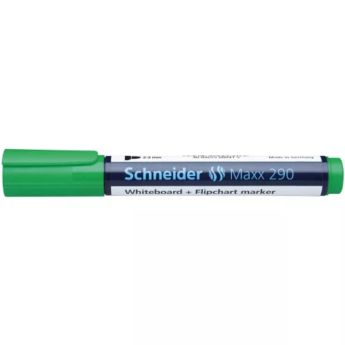 Tábla- és flipchart marker 2-3mm, kerek végű Schneider Maxx 290 zöld
