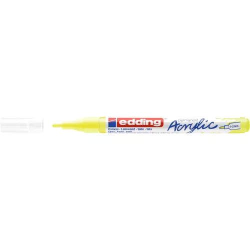 Akril marker 1-2mm, Edding 5300 neon sárga