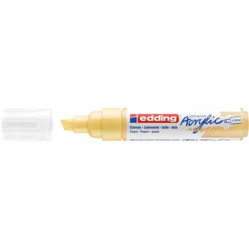 Akril marker 5-10mm, Edding 5000 pasztell sárga