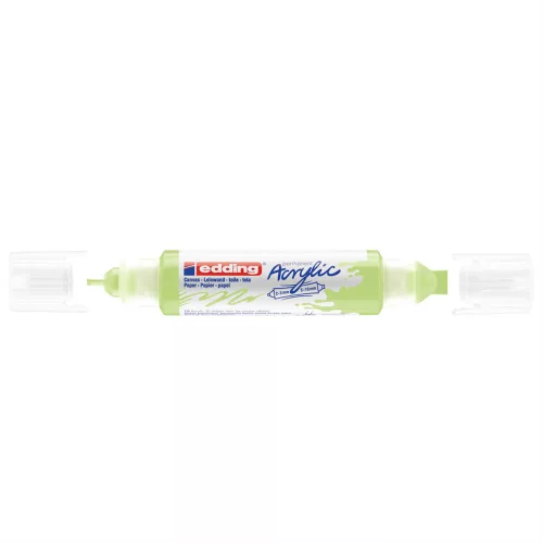 Akril marker 2-3mm, és 5-10mm, 3D kétvégű Edding 5400 pasztellzöld