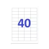 Etikett címke, 48,5x25,4mm, 100 lap, 40 címke/lap A-Series