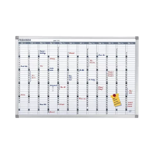 Éves tervezőtábla, mágneses, 90x60cm, VO-12 ValueLine  VO-12 Franken