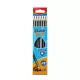 Grafitceruza HB, radíros, háromszögletű 12 db/bliszter Keyroad Black