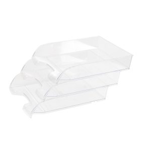   Irattálca műanyag 550 extra széles 345x270x67mm, Bluering&reg;, víztiszta