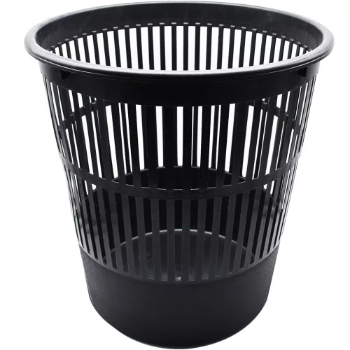 Papírkosár 16l, műanyag rácsos 315x305mm, Bluering&reg; fekete