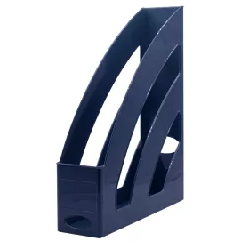   Iratpapucs 8cm, műanyag, 80x327x253mm, Bluering&reg;, sötétkék