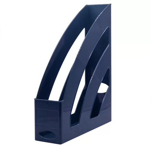 Iratpapucs 8cm, műanyag, 80x327x253mm, Bluering&reg;, sötétkék