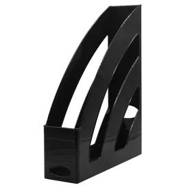   Iratpapucs 8cm, műanyag, 80x327x253mm, Bluering&reg;, fekete