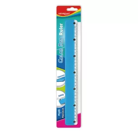   Vonalzó 30 cm, fém skálával Keyroad Colour Bar vegyes színek