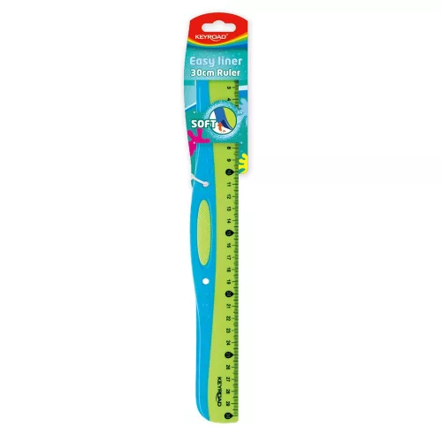 Vonalzó 30 cm, Keyroad EasyLiner vegyes színek
