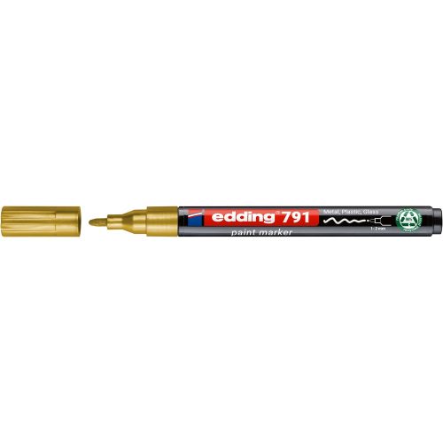 Lakkmarker 1-2mm, kerek Edding 791 arany 