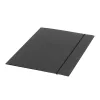 Gumis mappa A4, 400g. karton Glossy fekete