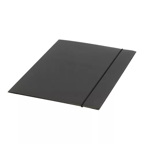 Gumis mappa A4, 400g. karton Glossy fekete