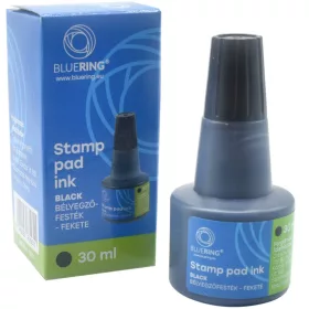 Bélyegzőfesték 30ml, Bluering&reg; Flower fekete