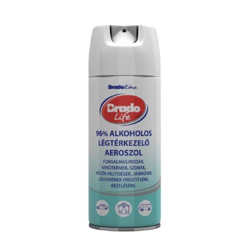 Légtérkezelő aerosol 200 ml 96  százalék  alkoholos BradoLife