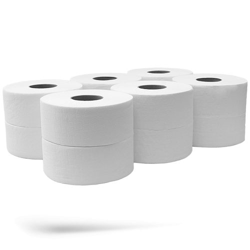 Toalettpapír 2 rétegű közületi átmérő 19 cm 100  százalék  cellulóz 12 tekercs/karton Bluering® hófehér_219C105