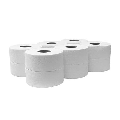 Toalettpapír 2 rétegű közületi átmérő 19 cm 100  százalék  cellulóz 105 m 12 tekercs/karton Bluering® hófehér_219C105