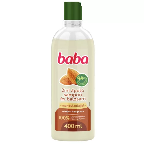 Sampon 400 ml Baba 2 in 1 Mandulaolajjal