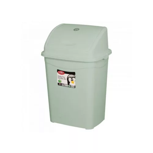Szemeteskuka billenő fedéllel műanyag 9 literes szürke UP116