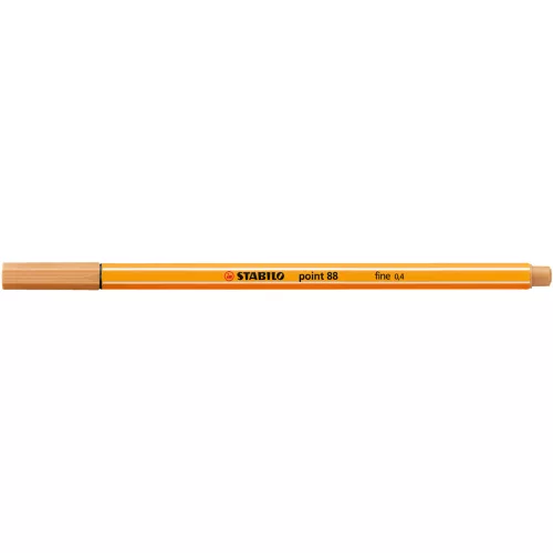 Rostirón, tűfilc 0,4mm, STABILO Point 88 okkersárga