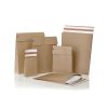Csomagküldő webshop tasak 250x350x50mm, erős kraft papírból 250 db/doboz, E-green barna