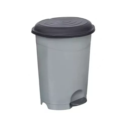Szemeteskuka pedálos műanyag 12 literes szürke UP126