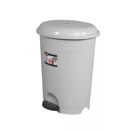 Szemeteskuka pedálos műanyag 22 literes szürke UP128-002